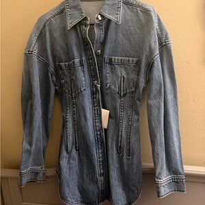 Alexander Wang Blue Denim Shirt